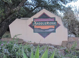 Saddle Ridge monument sign